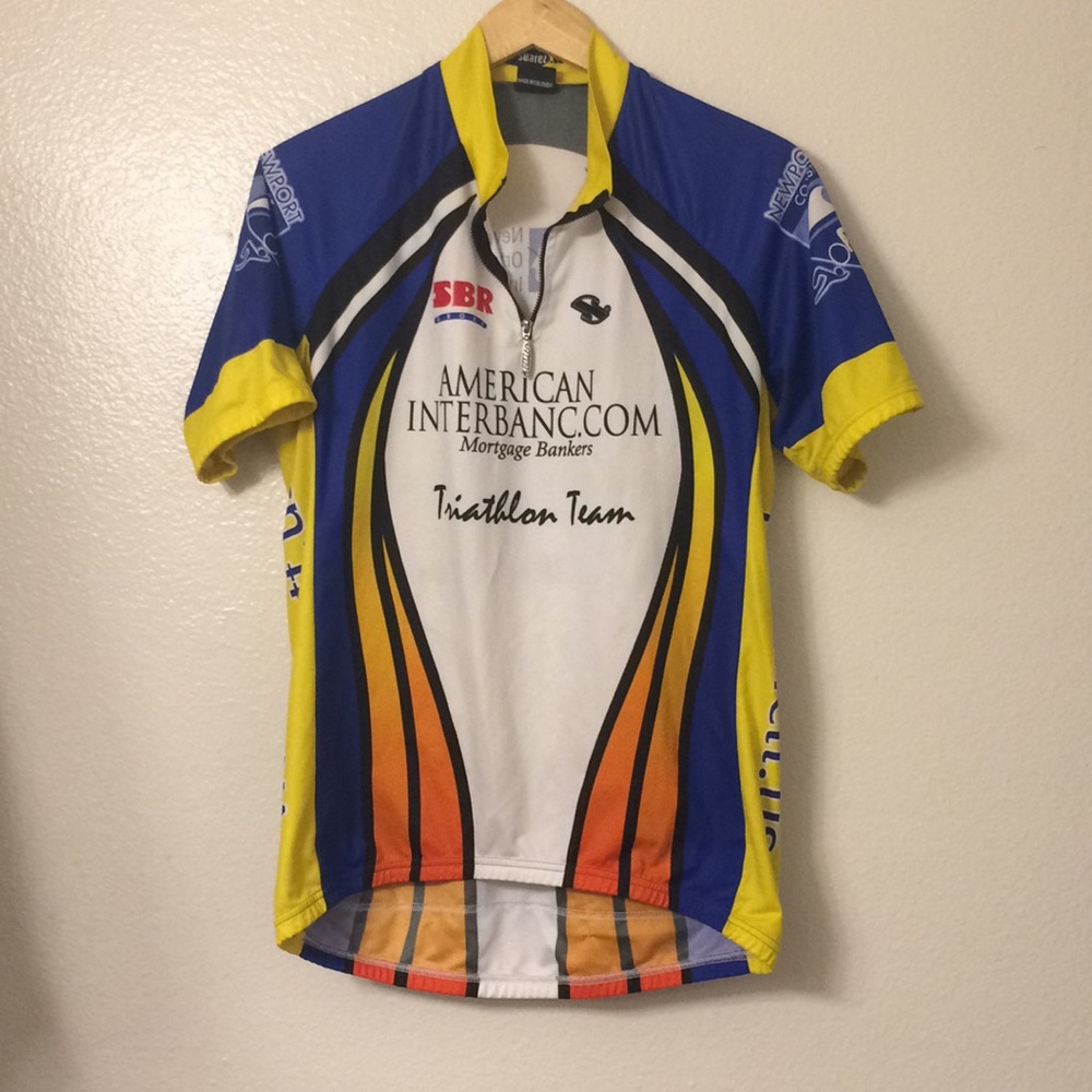 Triathlon team exercise shirt top work out Xl